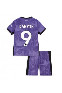 Liverpool Darwin Nunez #9 Babyklær Tredje Fotballdrakt til barn 2023-24 Korte ermer (+ Korte bukser)